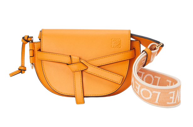 กระเป๋า Loewe  รุ่น Mini Gate Dual bag In Soft Calfskin And Jacquard 8
