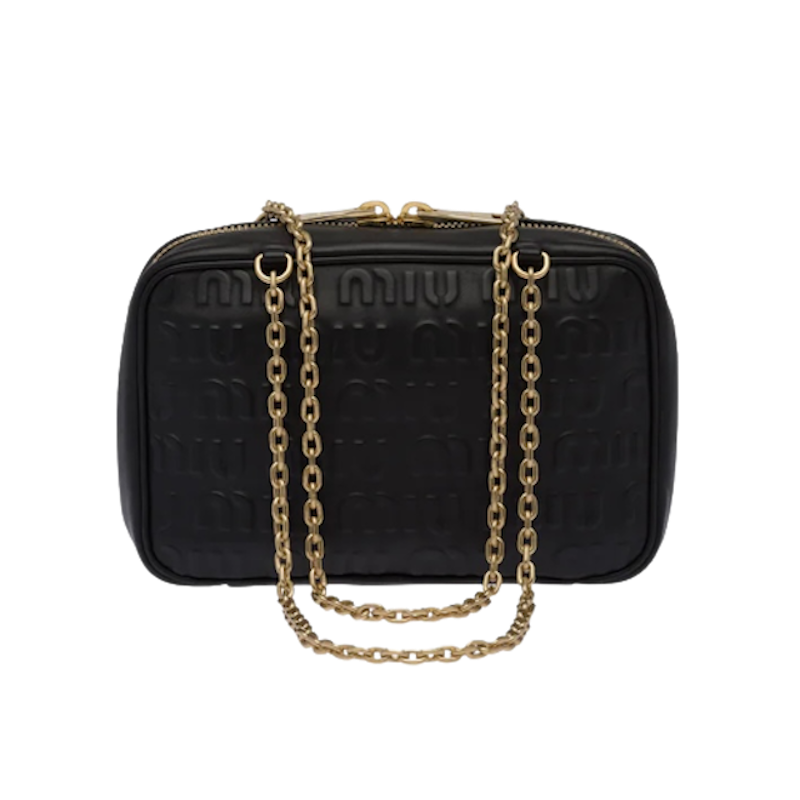 กระเป๋า รุ่น Logo-Embossed Leather Top-Handle Bag 1