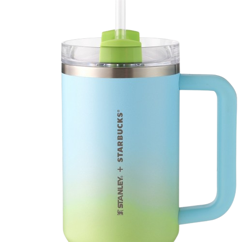 Starbucks Stainless Steel Blue & Green Cold Cup 3