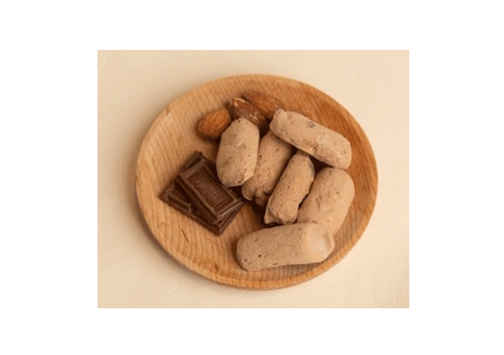 เมอแรงค์ สูตรไม่มีน้ำตาล รส Chocolate Almond 3