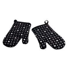 Disney Monochrome Oven Glove Set (Charcoal Version)