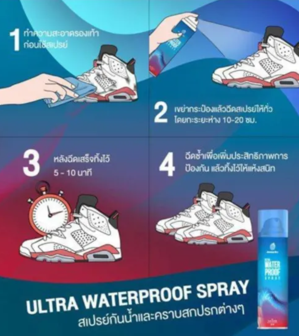 สเปรย์กันน้ำรองเท้า Waterproof Spray 2