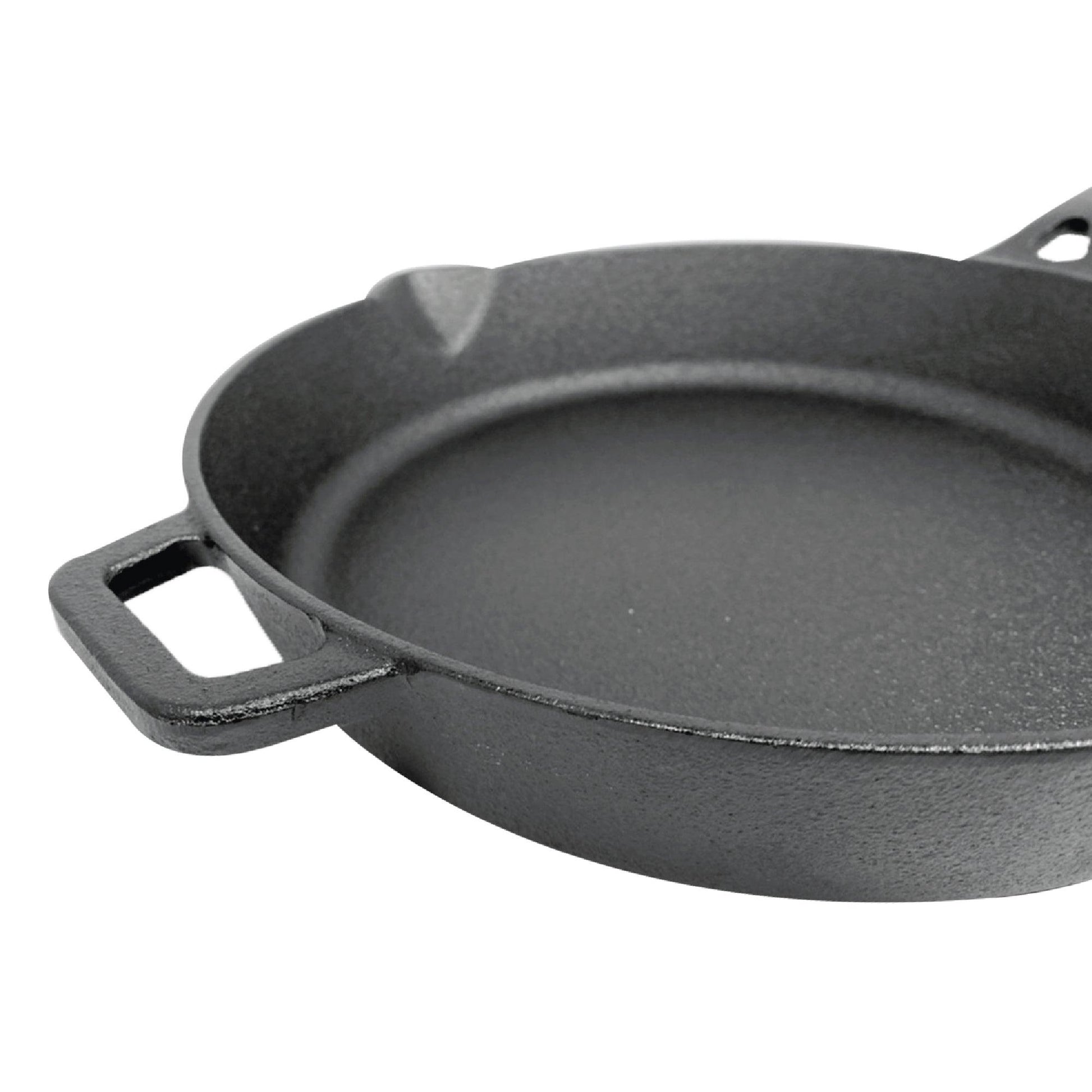 กระทะเหล็กหล่อ Cast Iron Open Fry Pan 26 cm. 3