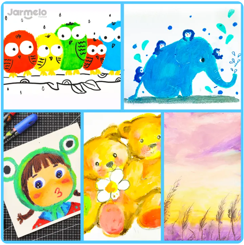 สีเทียนเด็กปลอดสารพิษ Twistable Silky Crayons 3