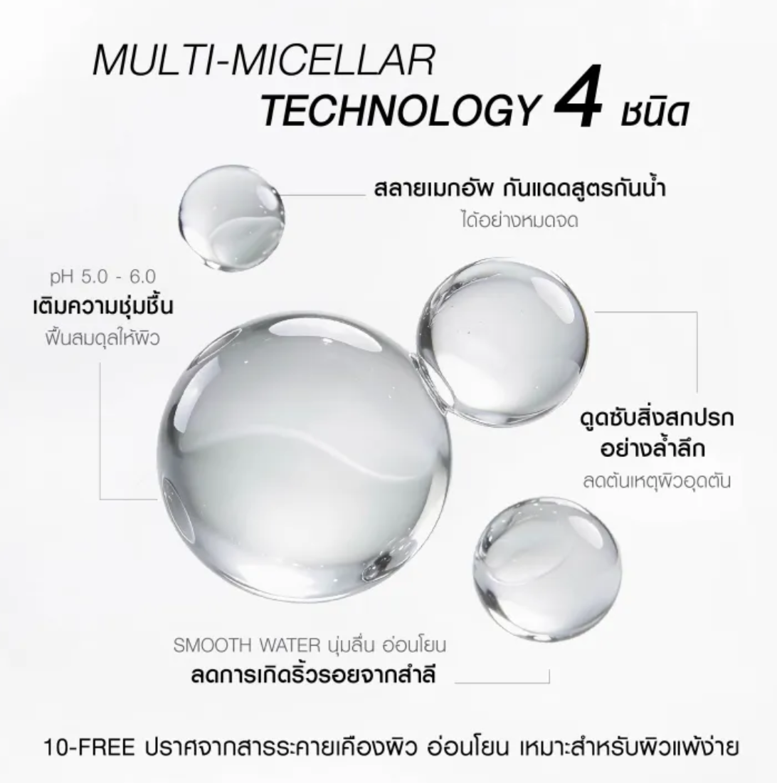 Multi-Micellar 4X Smooth Cleansing Water Acne 3