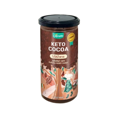 100% Keto Dark Cocoa Powder ผงโกโก้คีโตเข้มข้นแท้ 1