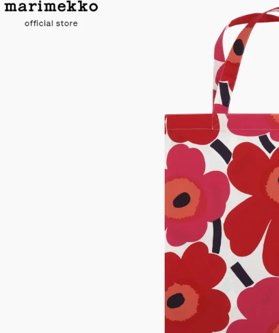 กระเป๋าผ้า ลายดอกไม้ Pieni Unikko Bag 2