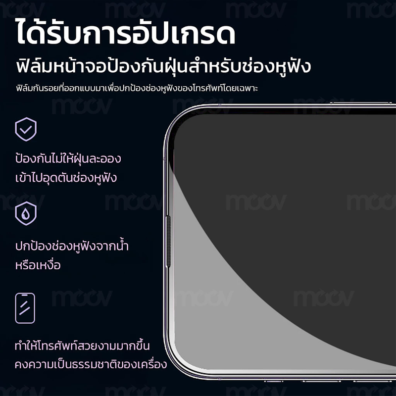 ฟิล์มกระจก Clear Matte Privacy 2