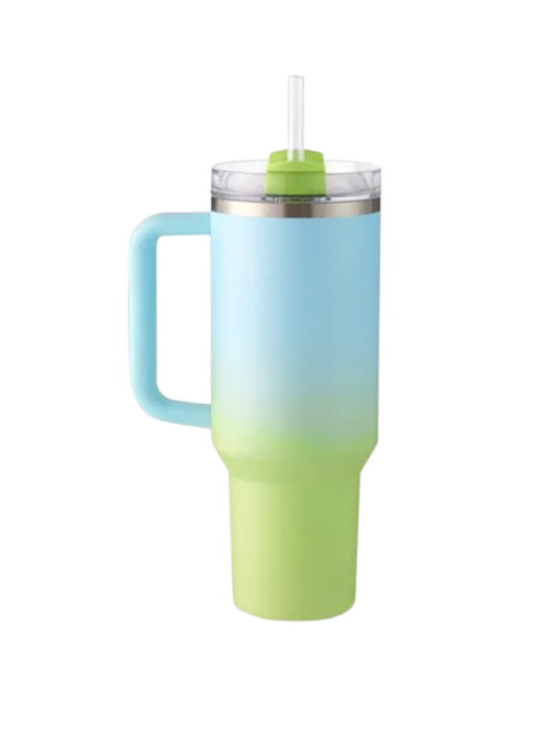 Starbucks Stainless Steel Blue & Green Cold Cup 2
