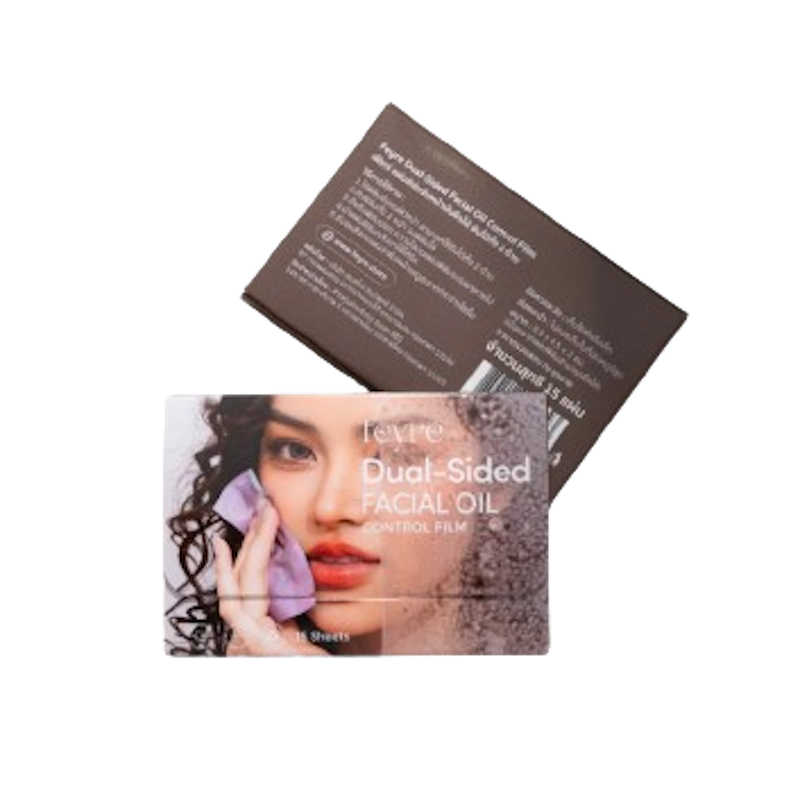 แผ่นฟิล์ม ซับหน้ามัน Dual-Sided Oil Control Film 1