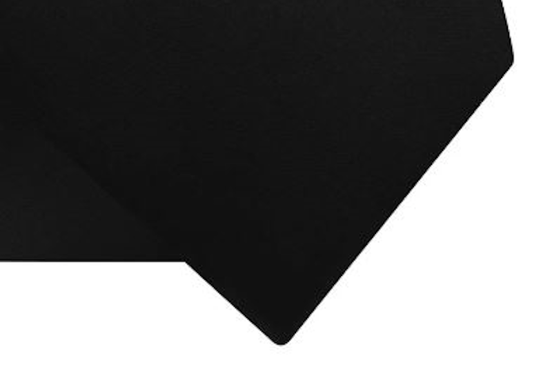 Necktie Black Solid 3