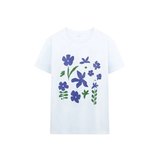 เสื้อยืดคอกลมผู้หญิง พิมพ์ลายกราฟิก 3