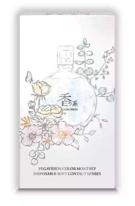 คอนแทคเลนส์สี รายเดือน รุ่น KAORI Camellia Brown 1