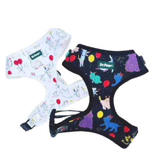 Dog & Cat Harness Collection Black & White 1