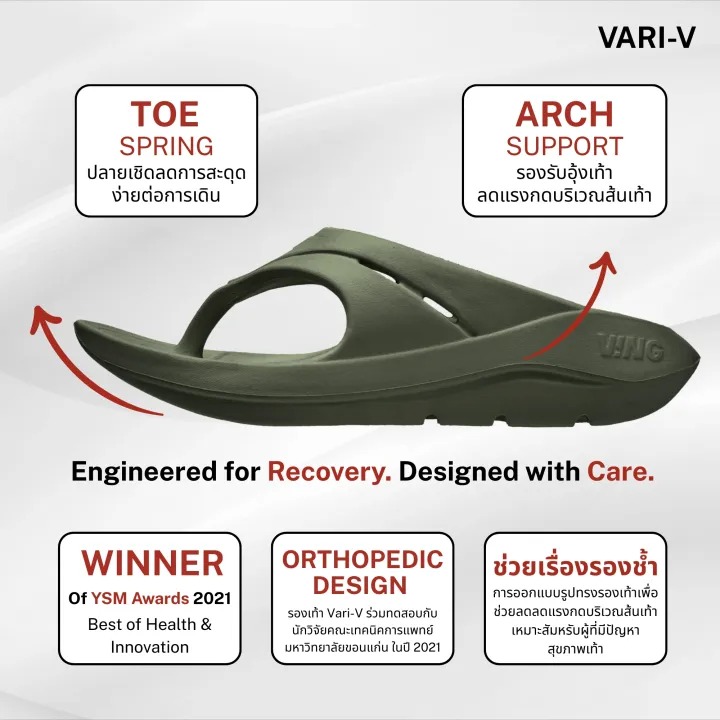 VARI-V รองเท้าแตะ เพื่อฟื้นฟูสุขภาพเท้า 3