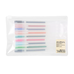 Gel Ink Ballpoint Pen Cap Type Set 0.38