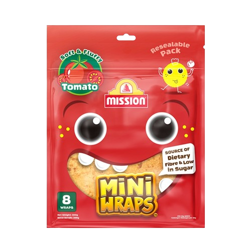 แป้งตอติญ่า Mini Wraps Wholemeal 3