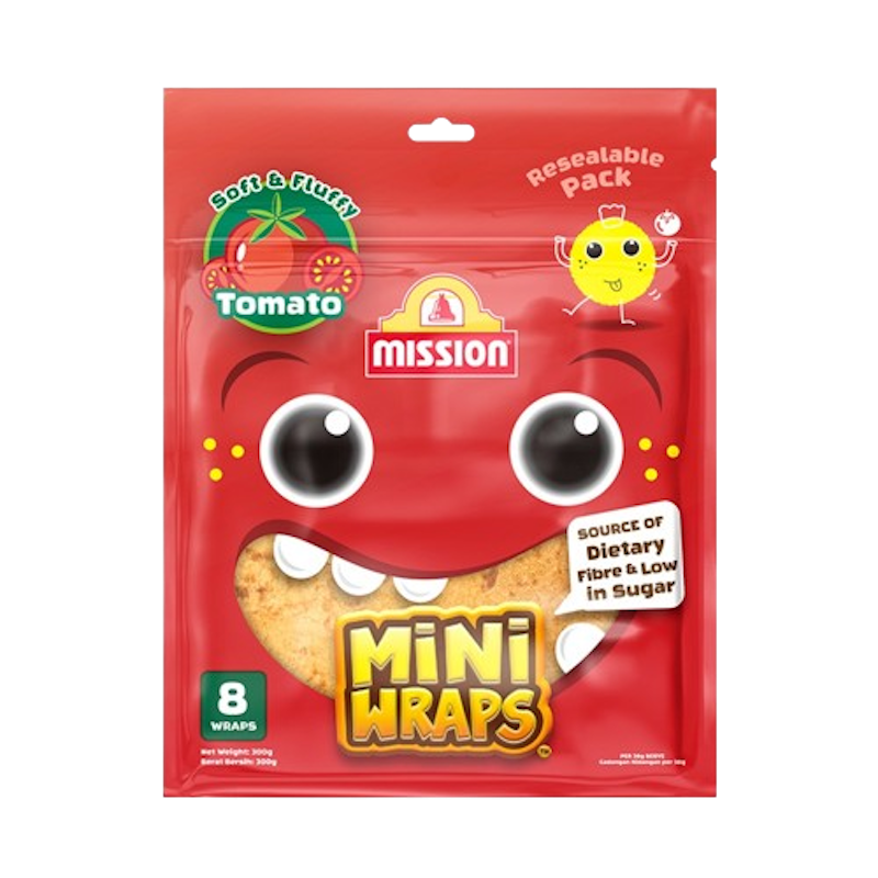 แป้งตอติญ่า Mini Wraps Wholemeal 3
