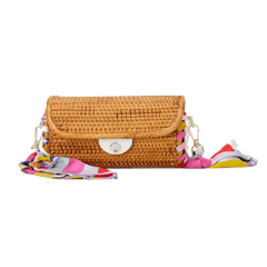 กระเป๋าสาน Rose Cylinder Crossbody PXRUA 376
