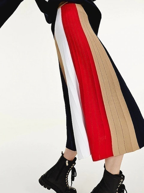 Icon Pleated Colorblock Skirt 4