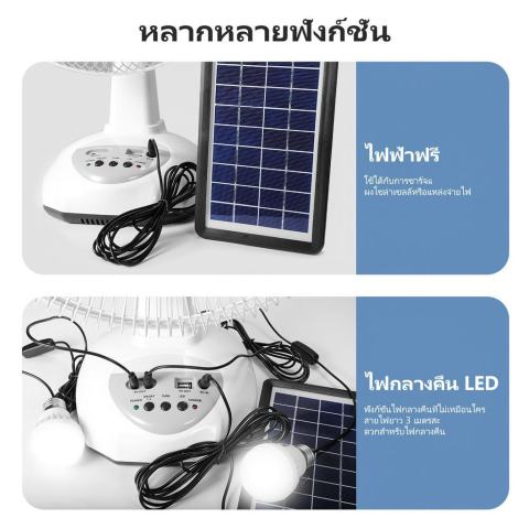 พัดลมโซล่าเซลล์ 2