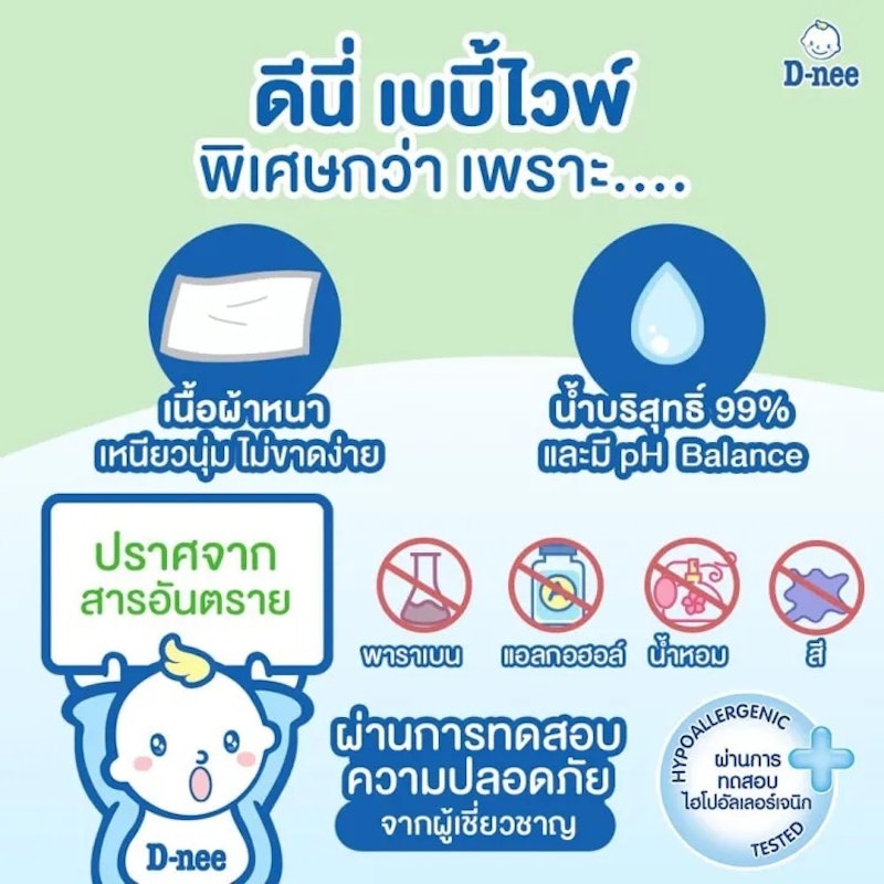 ทิชชู่เปียกทารก Organic Baby Wipe 3