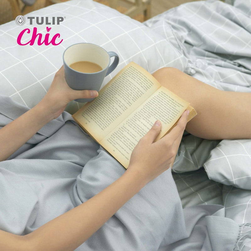 ผ้าปูที่นอน 5 ฟุต รัดมุม รุ่น TULIP CHIC ชุด 5 ชิ้น 2