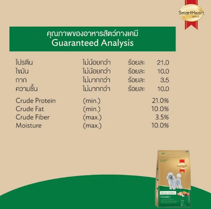 อาหารสุนัขโตพันธุ์เล็ก Gold Holistic Small Breeds 3