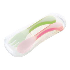 ชุดช้อนส้อมเด็ก ND Easy-Grip Spoon&Fork With Case