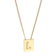 Celine สร้อยคอแบรนด์เนม ผู้หญิง รุ่น ALPHABET L NECKLACE IN BRASS WITH GOLD FINISH GOLD 1