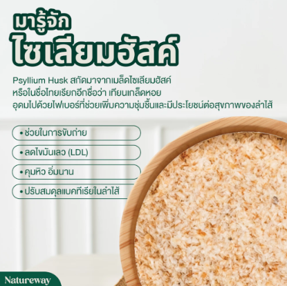 Organic Psyllium Husk ไซเลี่ยมฮัสค์ 3