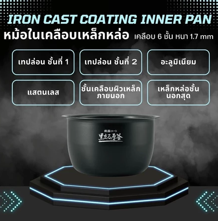 หม้อหุงข้าวไฟฟ้าระบบ IH รุ่น NW-QAQ10-BA 2