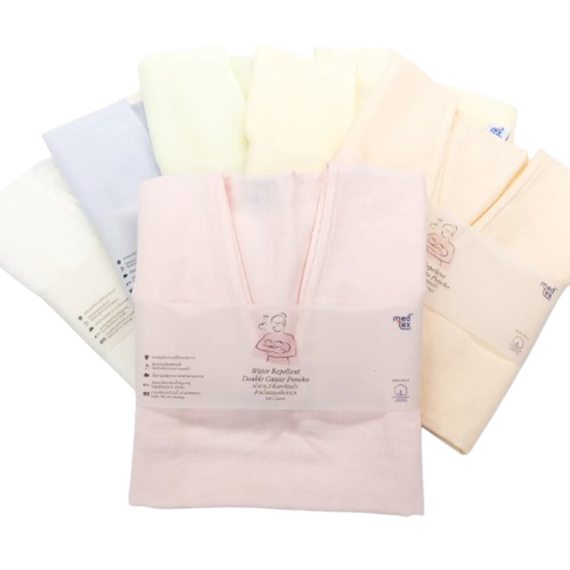 Water Repellent Double Gauze Poncho 4