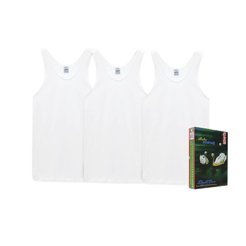 เสื้อกล้ามผู้ชาย สีขาว Classic 2