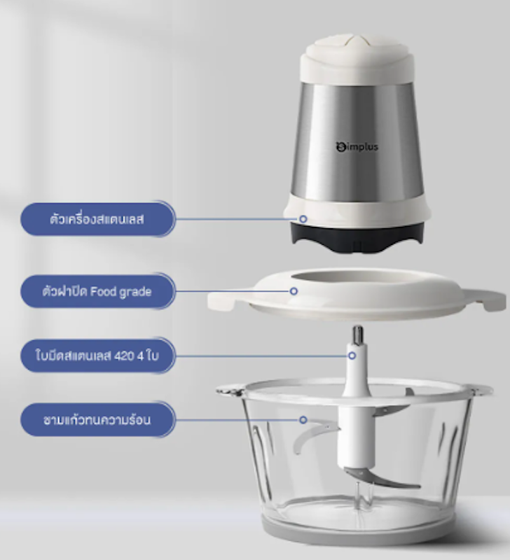 เครื่องปั่นพริก เครื่องบด Food Processors 3