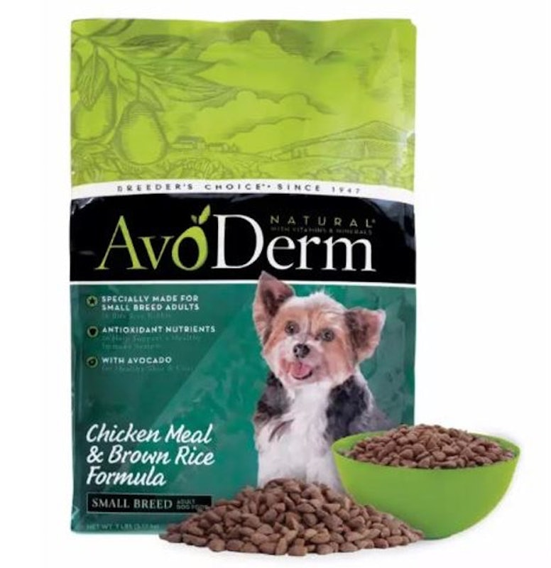 8. AvoDerm – Small Breed Adult 1