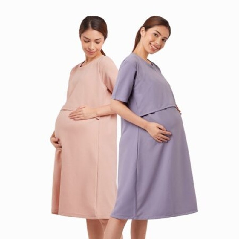 ชุดคลุมท้อง รุ่น Maternity Knitted Dress 1