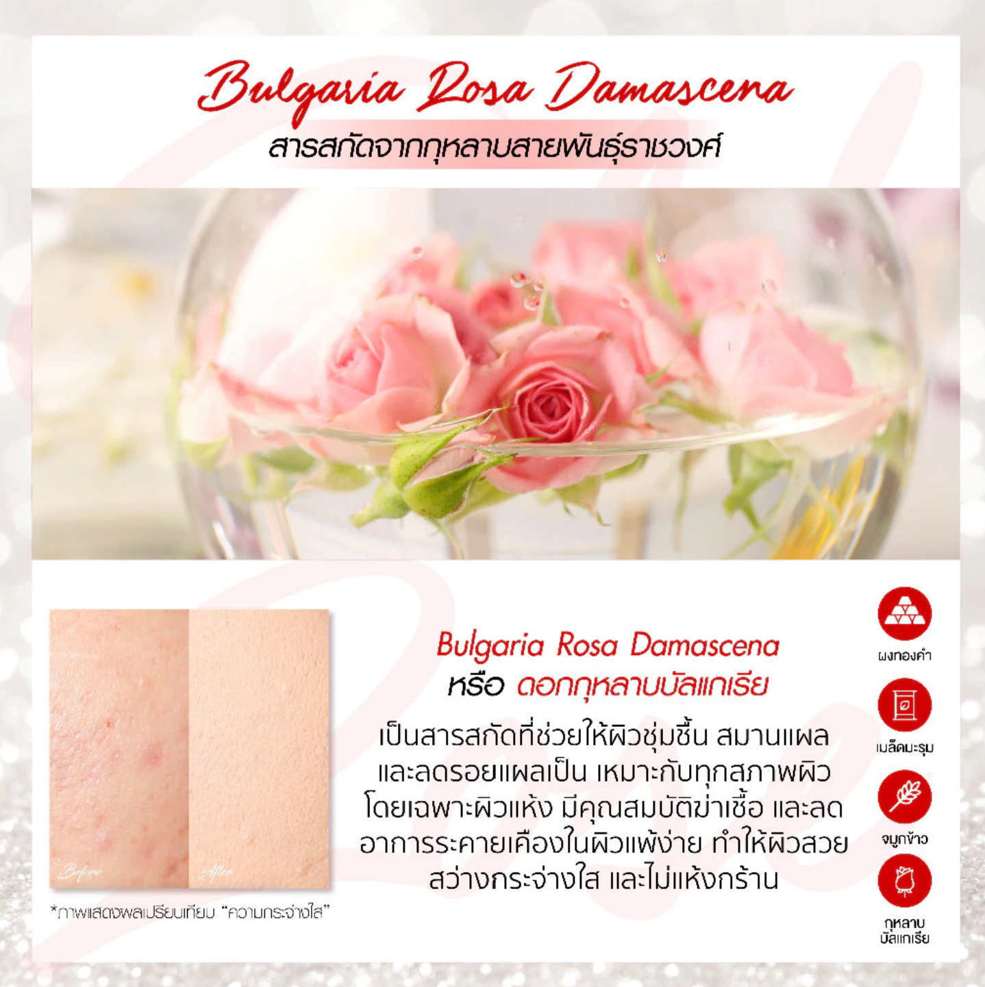 Super Whitening Gold Rose Pact SPF48 PA+++ 3