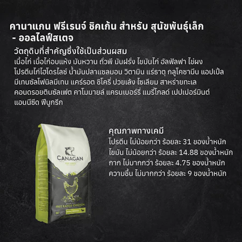 อาหารสุนัข พันธุ์เล็ก Free Range Chicken for Small Dogs 3