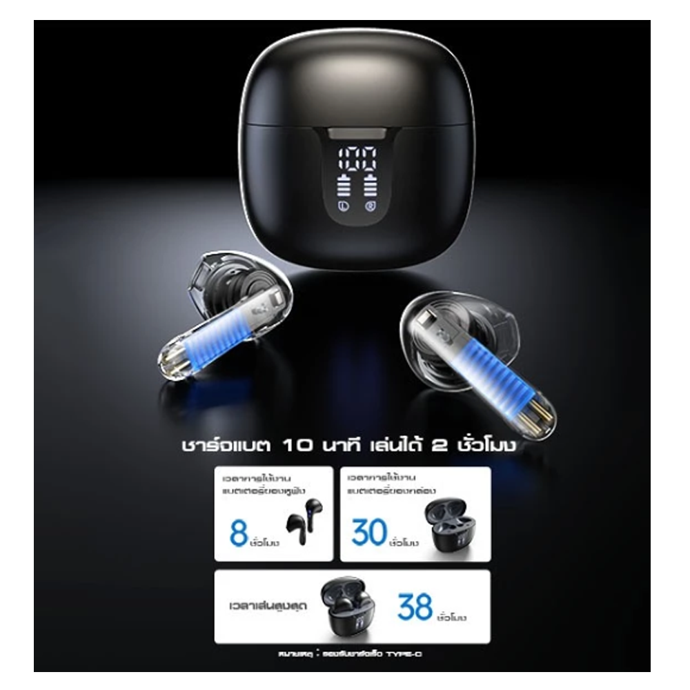 หูฟังบลูทูธ Bluetooth Wireless Earphone GT2S 3