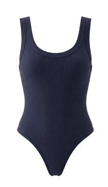 บอดี้สูทผู้หญิง Women's Ribbed Tank Bodysuit 1