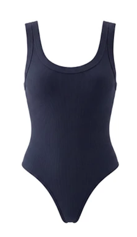 บอดี้สูทผู้หญิง Women's Ribbed Tank Bodysuit 1