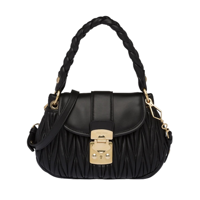 กระเป๋า Miu Miu  รุ่น Miu Coffer Matelassé Nappa Leather Handbag 4