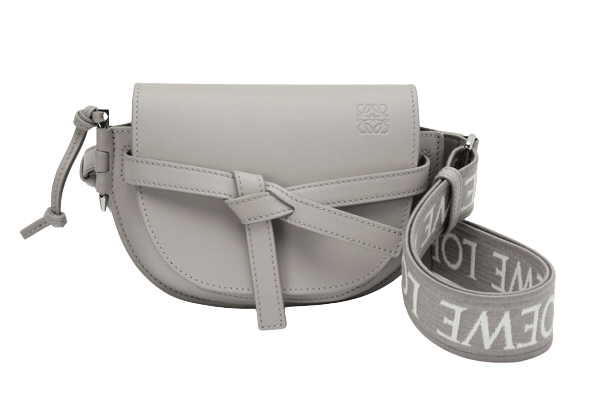 กระเป๋า Loewe  รุ่น Mini Gate Dual bag In Soft Calfskin And Jacquard 11