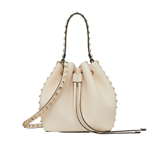 กระเป๋า Valentino รุ่น Rockstud Grainy Calfskin Bucket Bag 1