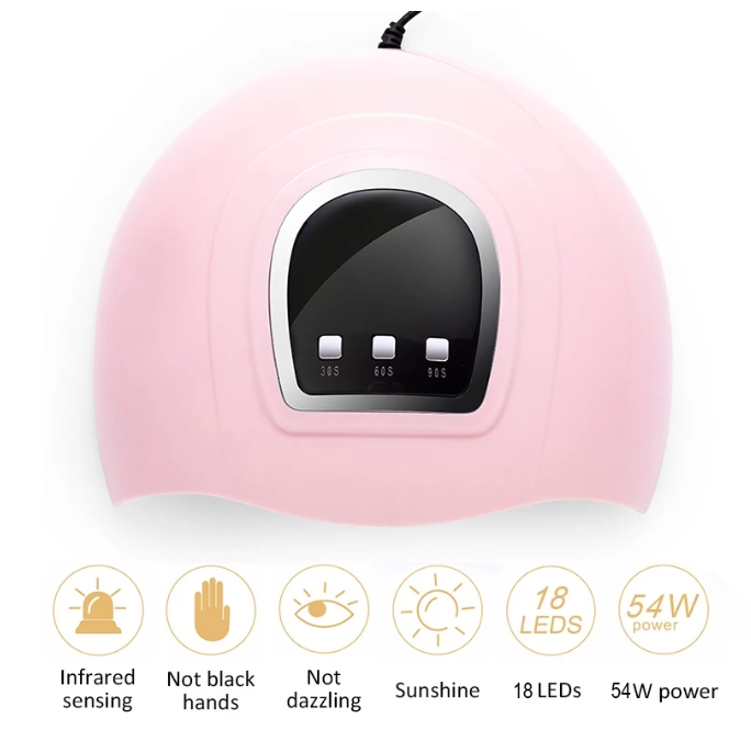 ชุดเครื่องมือทําเล็บเจล พร้อมเครื่องอบ UV 54W 3