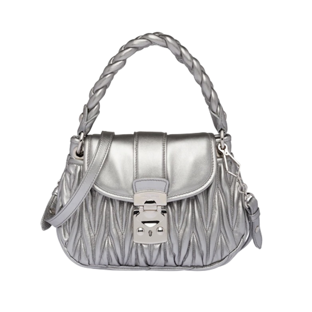 กระเป๋า Miu Miu  รุ่น Miu Coffer Matelassé Nappa Leather Handbag 6