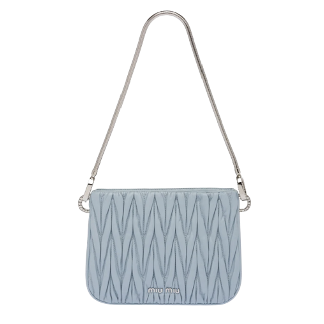 กระเป๋า รุ่น  Miu Sassy Matelassé Nappa Leather Handbag 2