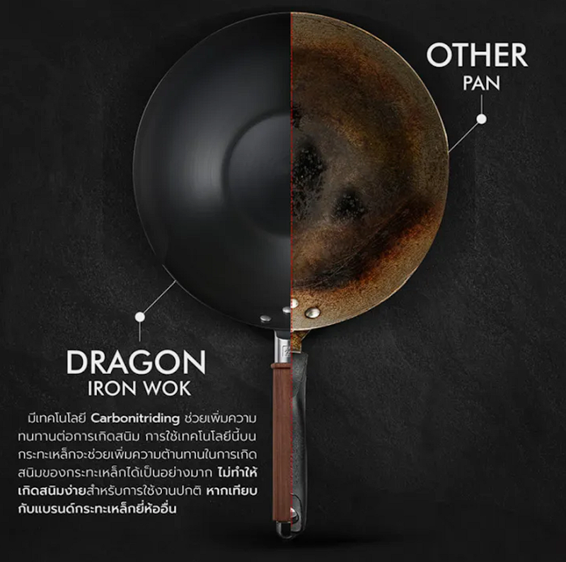 กระทะเหล็กทรงวอค รุ่น Zwilling Dragon 3