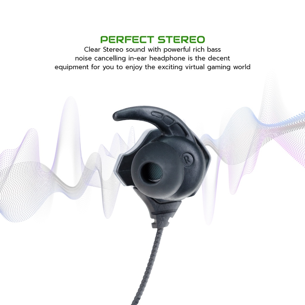 หูฟังเกมมิ่ง In Ear Type E4 Earphone Gaming 3